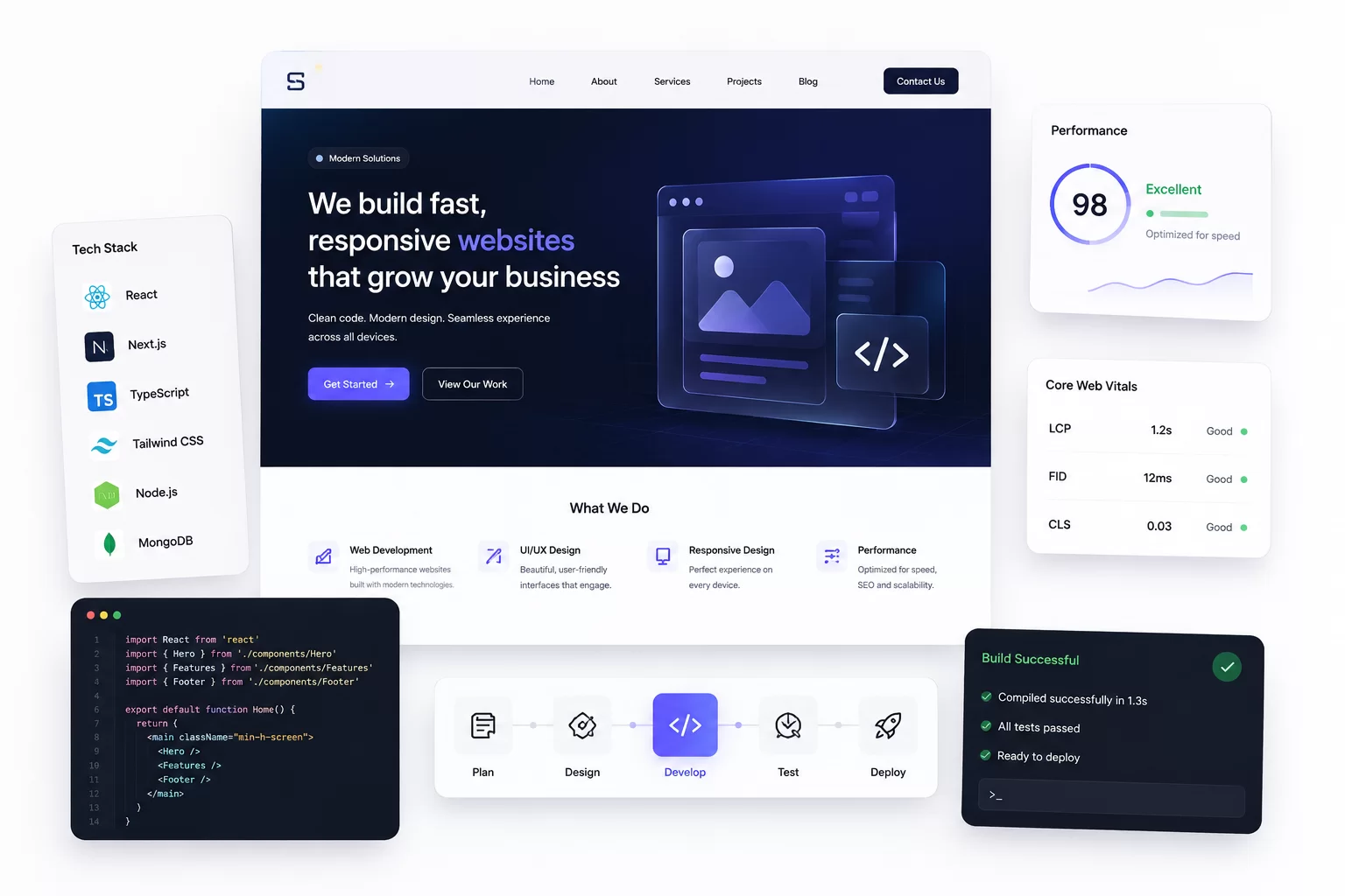 Web Development Illustration